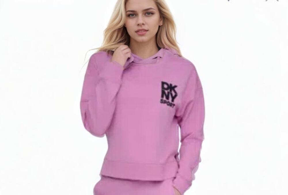 NWT DKNY Women's Pullover Crewneck Sweatshirt Pink S